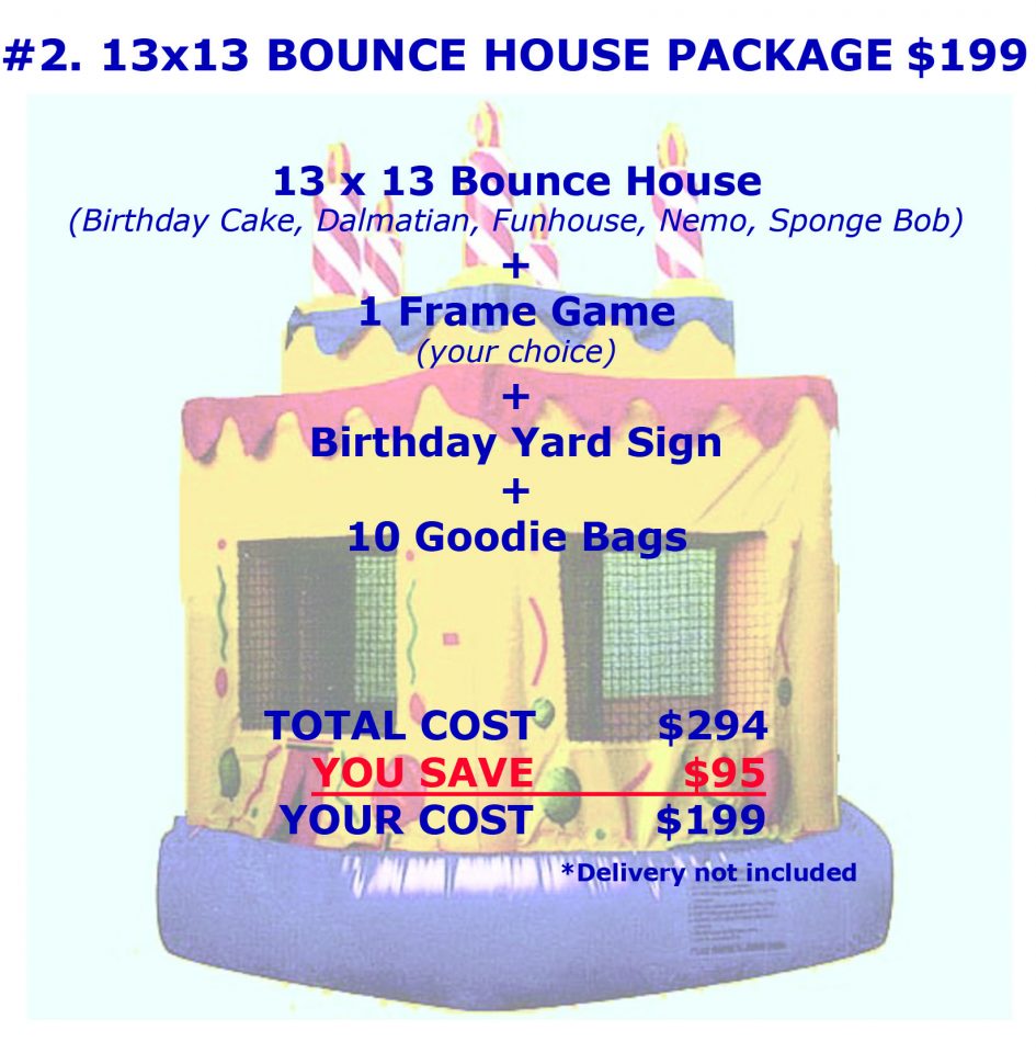 Package Deals and Discounts on Inflatable Party Rentals Cincinnati A