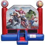 Marvel Avengers Black Widow Black Panther Captain America Captain Marvel Hulk Iron Man Thor Inflatable Bounce House Rental Cincinnati Ohio