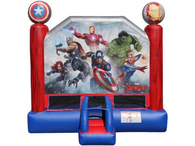 Marvel Avengers Black Widow Black Panther Captain America Captain Marvel Hulk Iron Man Thor Inflatable Bounce House Rental Cincinnati Ohio