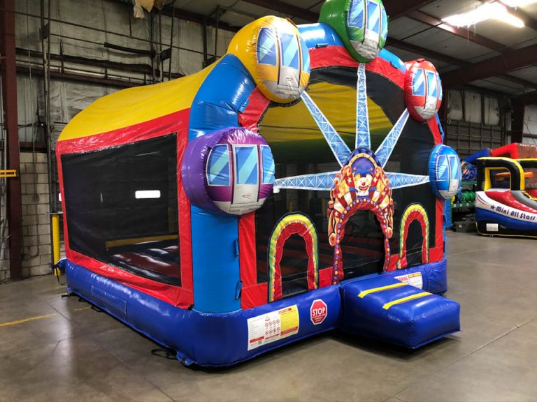 Ferris Wheel Carnival Inflatable Bounce House with Lights Rental