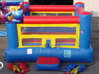 Inflatable boxing ring over size boxing gloves rental Cincinnati Ohio