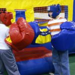 Inflatable boxing ring over size boxing gloves rental Cincinnati Ohio