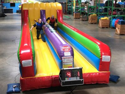 2 player Bungee Run inflatable with Interactive Light Score Keeper Rental Cincinnati Ohio