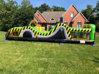 Caution Course Inflatable Obstacle Course - 35' Rental Cincinnati Ohio