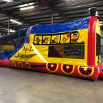 Choo Choo 3 in 1 Inflatable Bounce House Climb and Slide Combo Rental Cincinnati Ohio