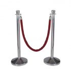 Chrome Stanchion Post with Red Velvet Ropes Rental Cincinnati Ohio