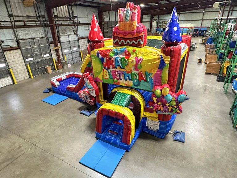 Happy Birthday Kit on Color Wave Inflatable Wet/Dry Combo | Cincinnati ...