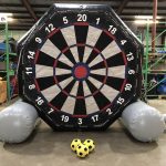 Giant Inflatable Soccer Kick Darts Bullseye Velcro Arrow Rental Cincinnati Ohio