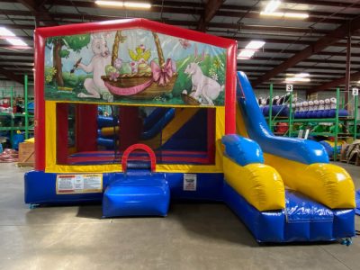 Easter Playhouse Inflatable Bounce House and Slide Combo Rental Cincinnati Ohio