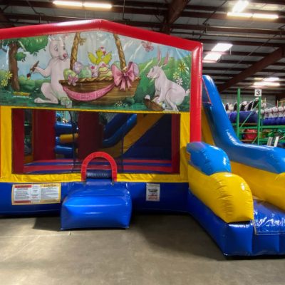 Easter Playhouse Inflatable Bounce House and Slide Combo Rental Cincinnati Ohio