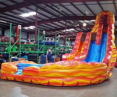 Fire "N" Ice Dual Lane Inflatable Water Slide Rental Cincinnati Ohio