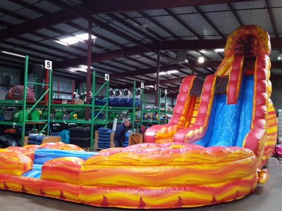 Fire "N" Ice Dual Lane Inflatable Water Slide Rental Cincinnati Ohio