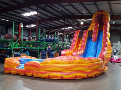 Fire "N" Ice Dual Lane Inflatable Water Slide Rental Cincinnati Ohio