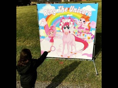 Carnival frame game ring the unicorn with fairies and rainbow rental cincinnati ohio