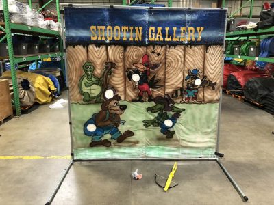 carnival frame game shooting gallery target with plastic crossbow rental cincinnati ohio