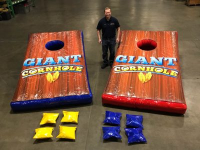 Giant inflatable cornhole game rental cincinnati ohio