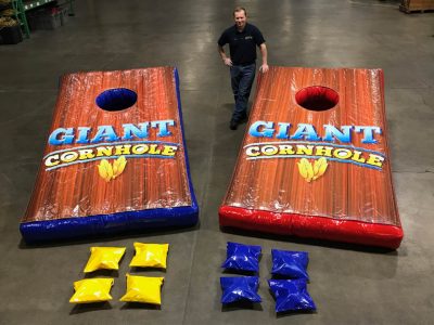Giant inflatable cornhole game rental cincinnati ohio