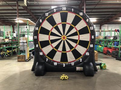 Giant Inflatable Soccer Kick Darts Bullseye Velcro Rental Cincinnati Ohio