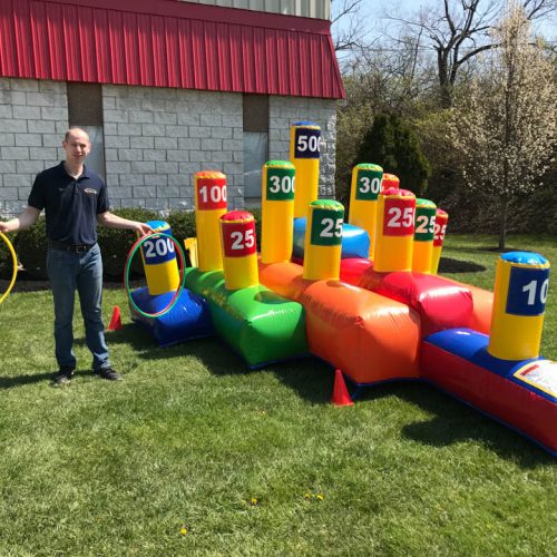 Giant Ring Toss Inflatable Game Rental Cincinnati A1 Amusement