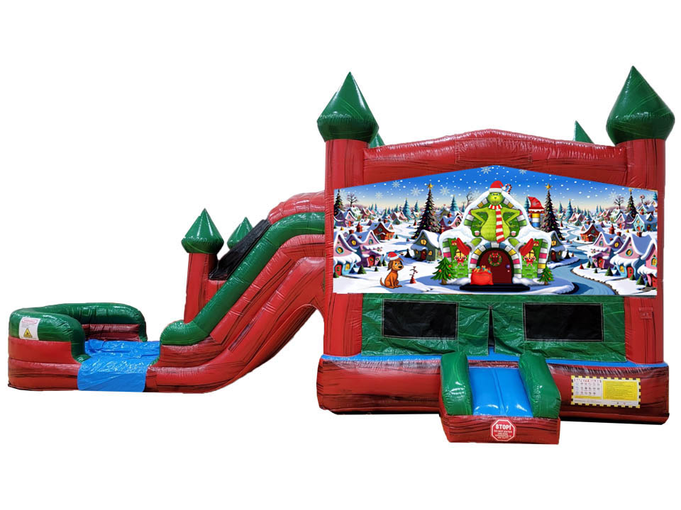 Grinch Ruby Castle Inflatable Wet/Dry Combo