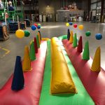 Inflatable hoverball air ball race game rental cincinnati ohio