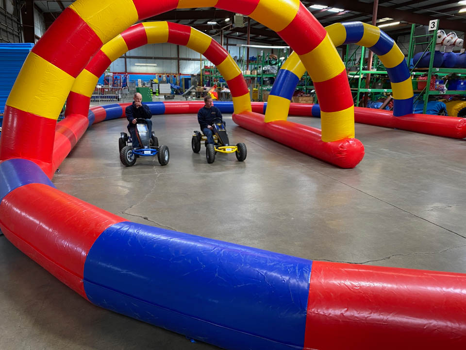 Mario Kart Racetrack w/ Karts (ages 4-9) - Inflatable Racetrack Rentals in  Houston