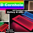 LED Glow in the dark Cornhole game rental cincinnati ohio