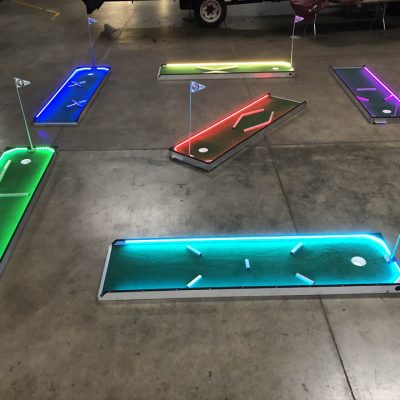 LED GLOW Portable Mini Golf - 1 3 6 9 Hole Rental Cincinnati Ohio