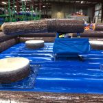 Inflatable Mechanical Redneck Log Slammer Wipeout Meltdown Rental Cincinnati Ohio