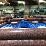 Inflatable Mechanical Redneck Log Slammer Wipeout Meltdown Rental Cincinnati Ohio