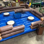 Inflatable Mechanical Redneck Log Slammer Wipeout Meltdown Rental Cincinnati Ohio