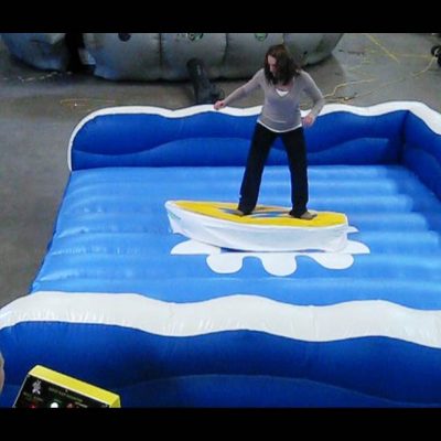 Inflatable Mechanical Surfboard Skateboard Snowboard Simulator Rental Cincinnati, Ohio