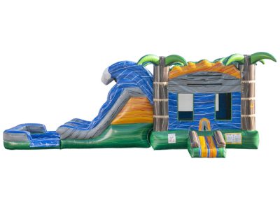 Tropical Monsoon Madness Wet/dry Bounce House Water Slide Inflatable Combo rental cincinnati ohio