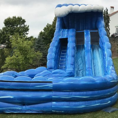 Monster Wave Dual Lane Inflatable Water Slide Rental Cincinnati Ohio