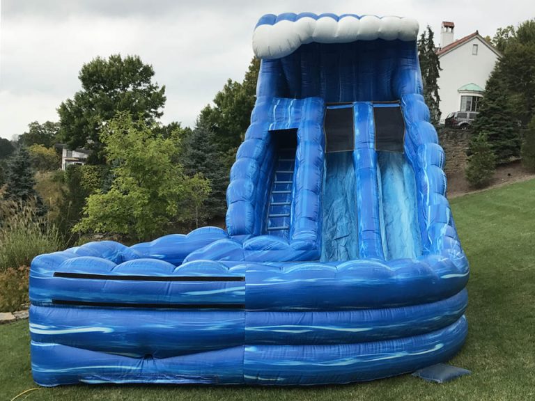 Monster Wave Inflatable Dual Lane Water Slide Rental Cincinnati A1