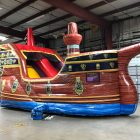 inflatable pirate ship climb slide and bounce combo party rental cincinnati ohio