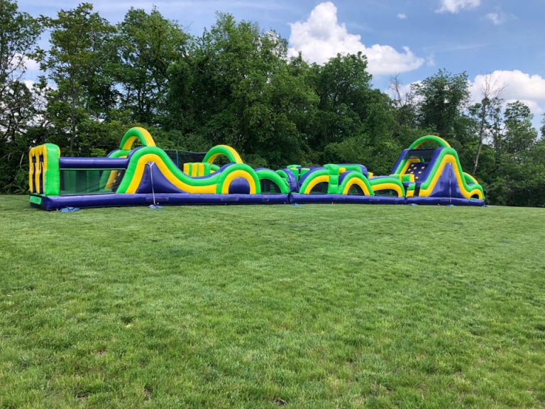 Radical Run Inflatable Obstacle Course 95' Rental Cincinnati A1