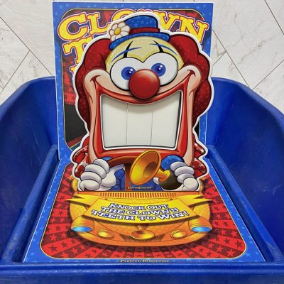 clown tooth knock out table top skill carnival game rental cincinnati ohio