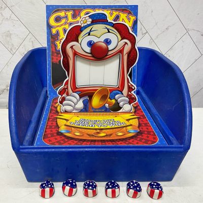 clown tooth knock out table top skill carnival game rental cincinnati ohio