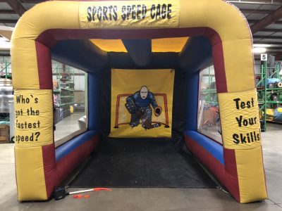 Hockey Sports Speed Cage Inflatable Speed Pitch with Radar Rental Cincinnati Ohio