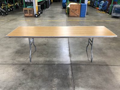 8' Rectangle Wood Banquet Table Rental Cincinnati Ohio