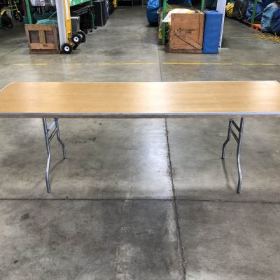 8' Rectangle Wood Banquet Table Rental Cincinnati Ohio