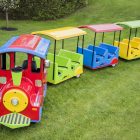 Electric Trackless Train Rental with Engineer Cincinnati Ohio Northern Kentucky