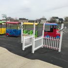 Electric Trackless Train Rental with Engineer Cincinnati Ohio Northern Kentucky