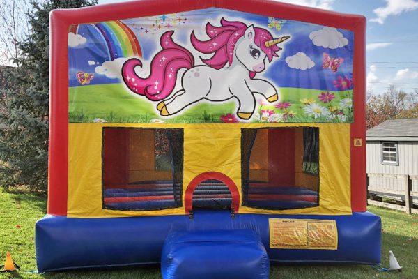 Unicorn Playhouse - Customize-able Inflatable Bounce House Rental Cincinnati Ohio