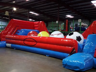 Big Baller Wipeout Extreme Ball Run Inflatable Ninja Obstacle Course Rental Cincinnati Ohio