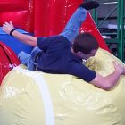 Big Baller Wipeout Extreme Ball Run Inflatable Ninja Obstacle Course Rental Cincinnati Ohio