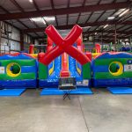 X Factor Inflatable Obstacle Course With Interactive Light Kit Rental Cincinnati Ohio