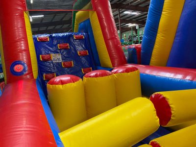 X Factor Inflatable Obstacle Course With Interactive Light Kit Rental Cincinnati Ohio