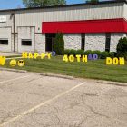 40th birthday Custom Yard Cards & Signs Rentals Cincinnati Ohio